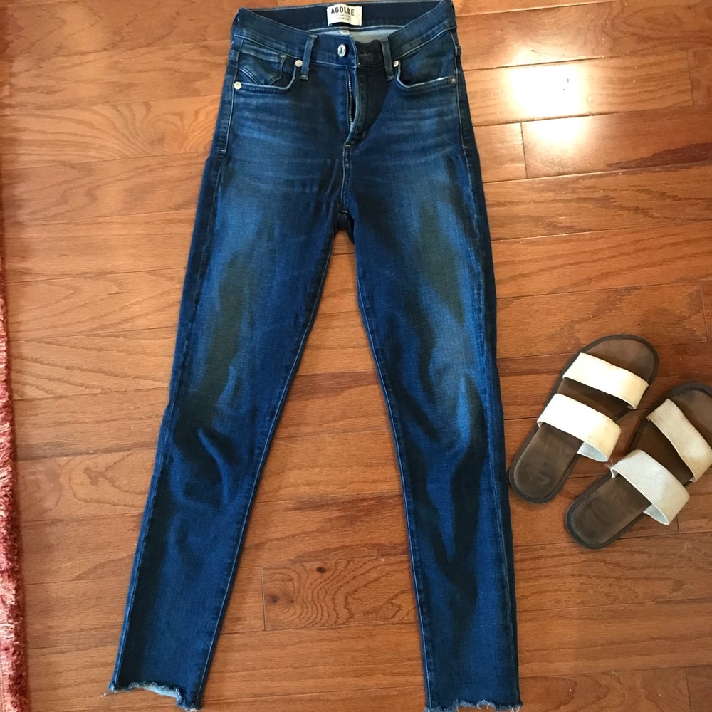 AGOLDE cropped skinny jeans size 23